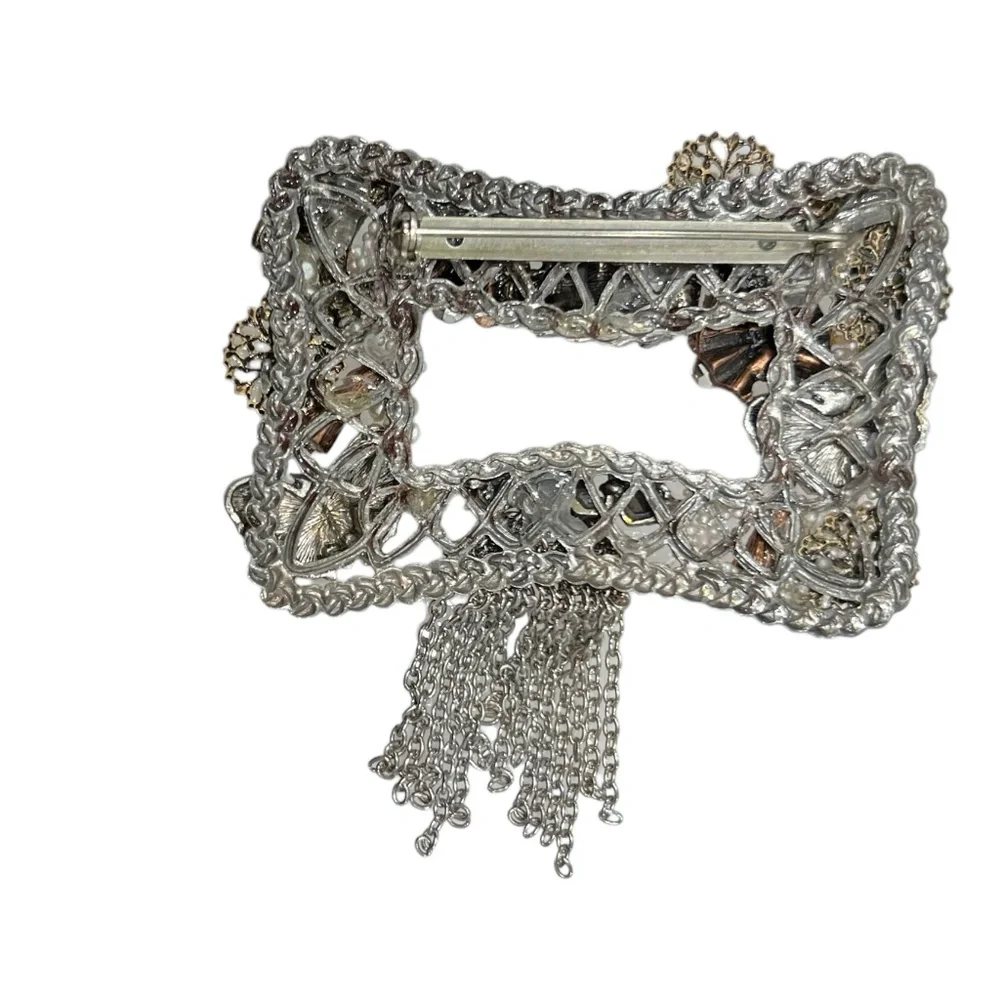 Vintage silver tone